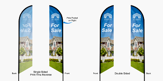 Reprint Cover-up Feather Banner  - No Hardware